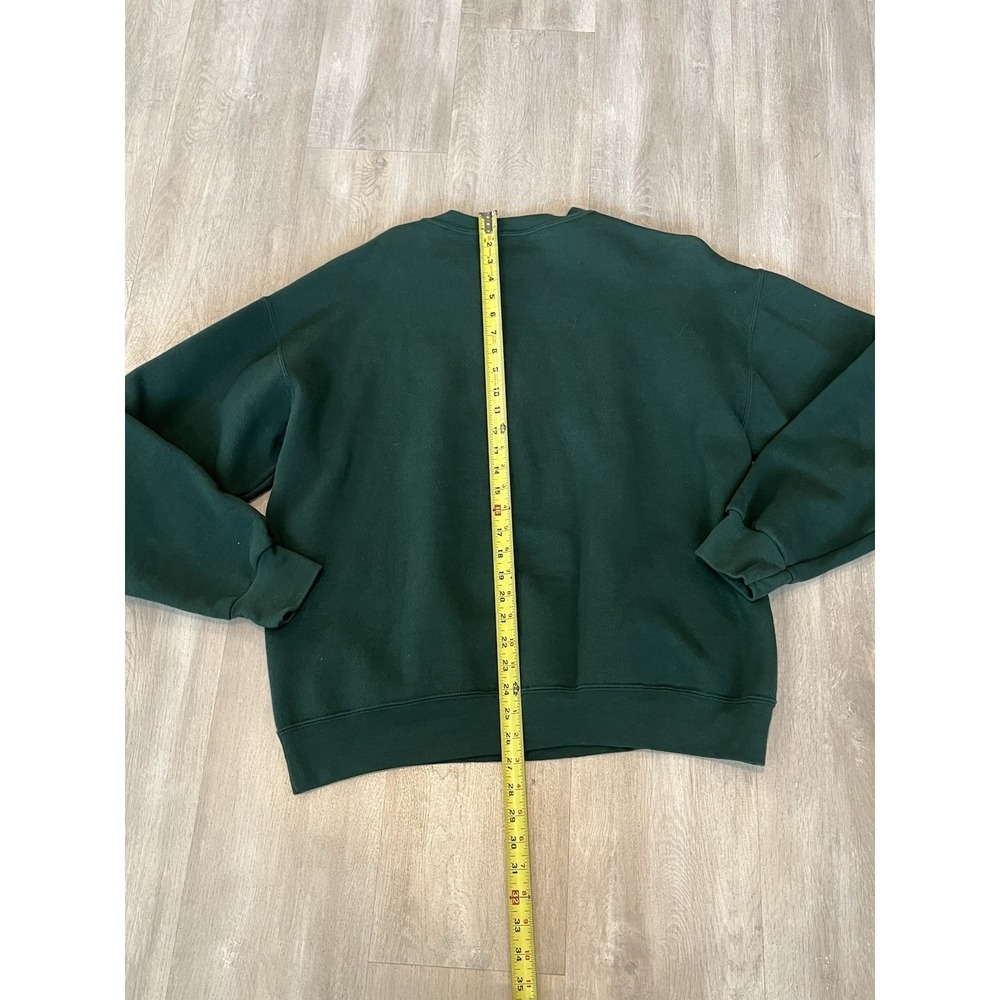 Men's VTG NFL Packers Embroidered Green Crewneck Sweater L - Picture 7 of 7